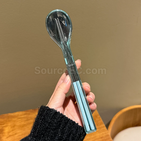 Customization Stainless steel chopsticks and spoon set, portable tableware Promotional Products