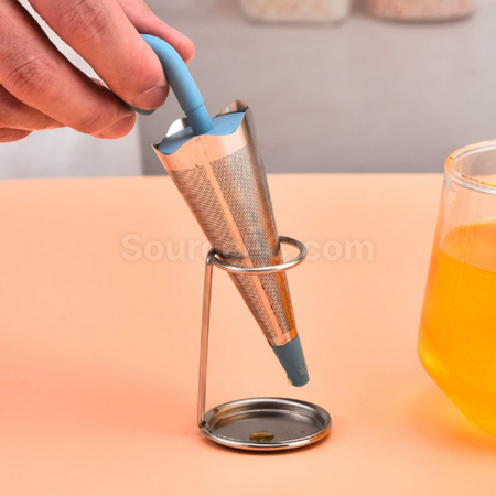 Customization Umbrella tea strainer, silicone and stainless steel tea separator, tea leaf filter Promotional Products