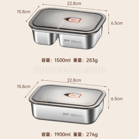 Customization 316L stainless steel sealed lunch box Promotional Products