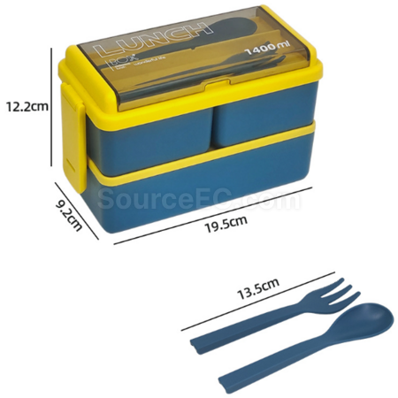 Customization Double-layer lunch box (with tableware) Promotional Products