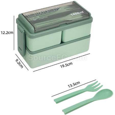 Customization Double-layer lunch box (with tableware) Promotional Products