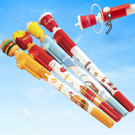 Customization Hamburger and fries rotating quick-drying pen Promotional Products