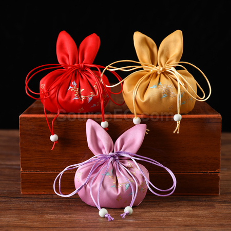 Customization Rabbit Portable Lucky Bag Vintage Sachet Promotional Products