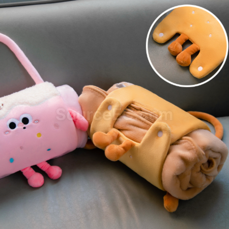Customization Cartoon pillow and blanket 2-in-1 Promotional Products