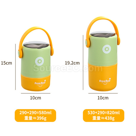Customization Japanese-style Double-layer Stainless Steel Lunch Box Promotional Products