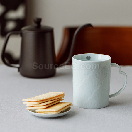 Customization Light-transmitting Ceramic Mug Promotional Products