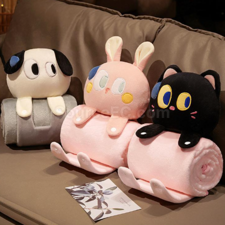 Customization Cartoon pillow and blanket 2-in-1 Promotional Products
