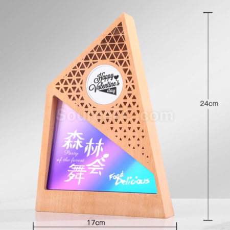 Customization Solid Wood Crystal Creative Commemorative Trophy Promotional Products