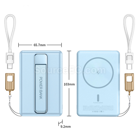 Customization Ultra-thin Magnetic Wireless Power Bank Promotional Products
