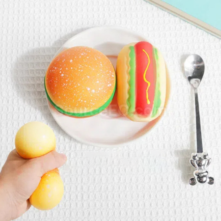 Customization Hamburger and hot dog squeeze toys for stress relief Promotional Products