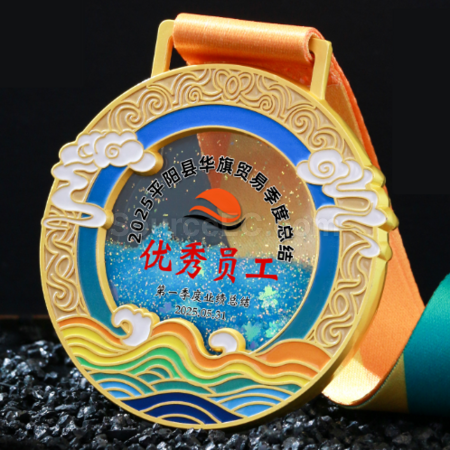 Customization Quicksand Metal Medal Promotional Products