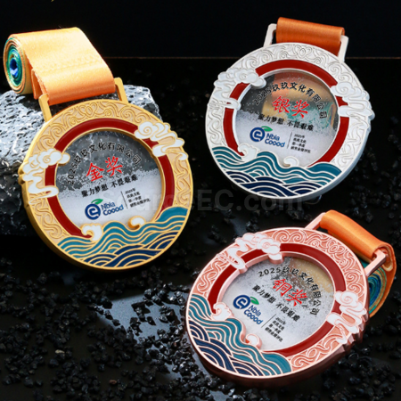 Customization Quicksand Metal Medal Promotional Products