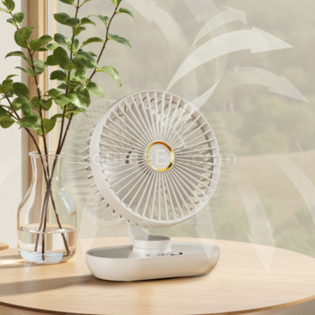 Customization Desktop Air Circulation Turbine USB Digital Display Small Fan Promotional Products