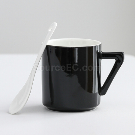 Customization Numbers handle ceramic cup Promotional Products
