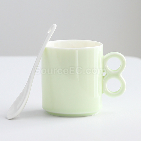Customization Numbers handle ceramic cup Promotional Products
