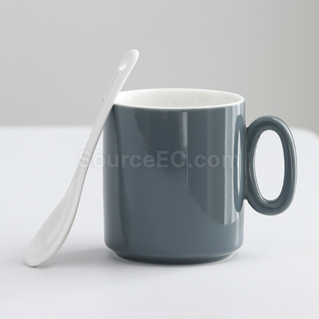 Customization Numbers handle ceramic cup Promotional Products
