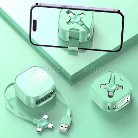 Customization Retractable storage stand three-in-one data cable Promotional Products