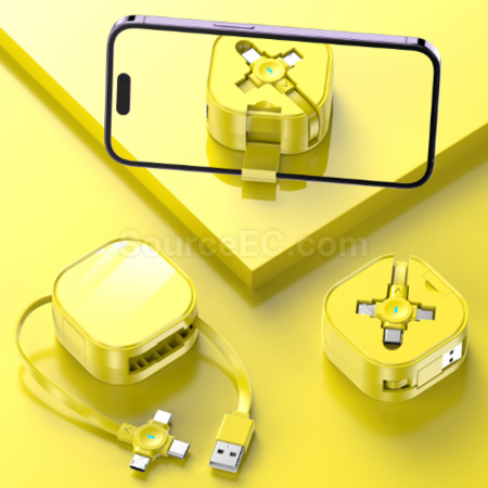 Customization Retractable storage stand three-in-one data cable Promotional Products