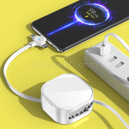 Customization Retractable storage stand three-in-one data cable Promotional Products