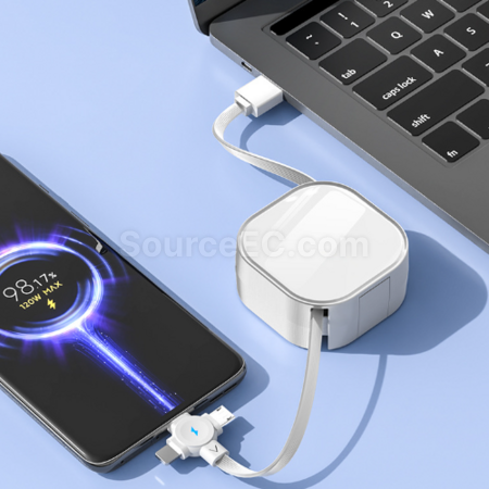 Customization Retractable storage stand three-in-one data cable Promotional Products