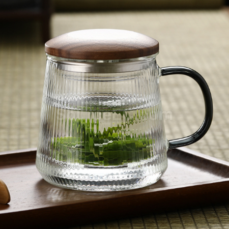 Customization Glass tea cup with tea and water separation function for making tea Promotional Products