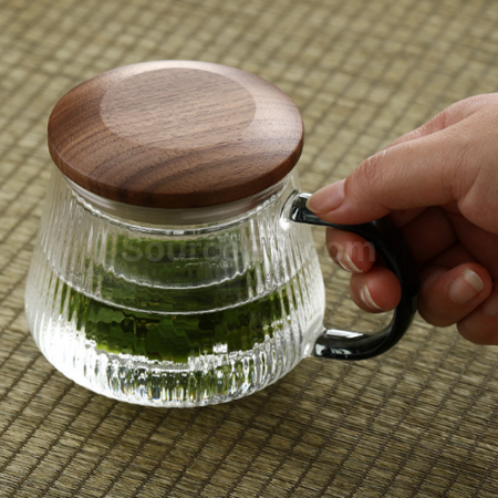 Customization Glass tea cup with tea and water separation function for making tea Promotional Products