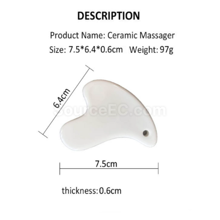 Customization Ceramic beauty massage gua sha board Promotional Products