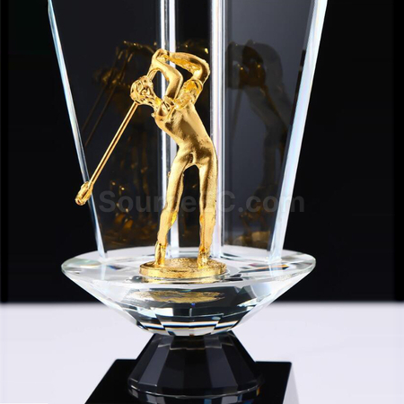 Customization Crystal Golf Trophy Promotional Products