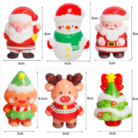 Customization Christmas squeeze decompression toy PU slow rebound Promotional Products
