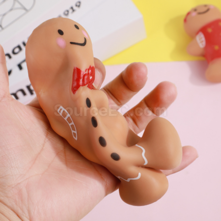 Customization Gingerbread man slow rebound stress-relief squeeze toy Promotional Products