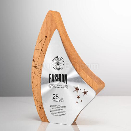 Customization Solid Wood Metal Award Promotional Products