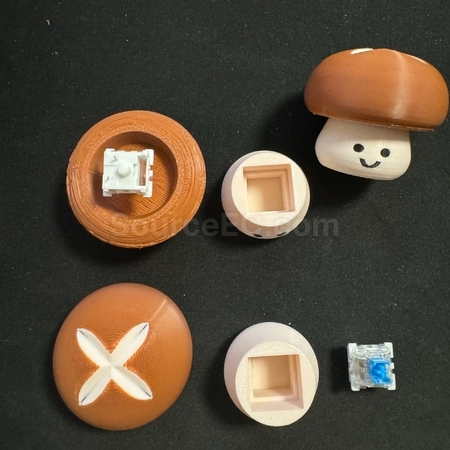Customization Shiitake Mushroom Stress-Relief Button Toy Promotional Products