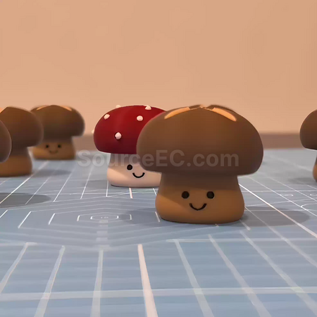 Customization Shiitake Mushroom Stress-Relief Button Toy Promotional Products