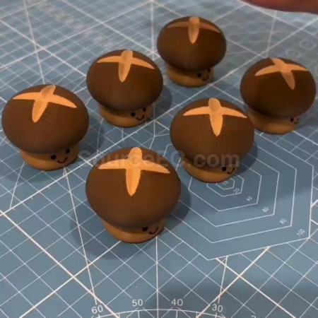Customization Shiitake Mushroom Stress-Relief Button Toy Promotional Products