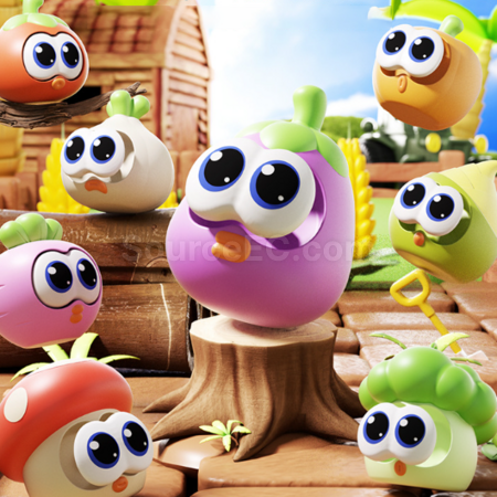 Customization Eye-popping vegetable squeeze stress-relief toy Promotional Products