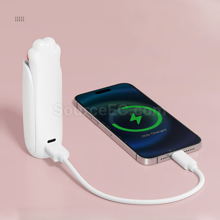 Customization Cat's Paw Mini Fan and Flashlight 2-in-1 Promotional Products