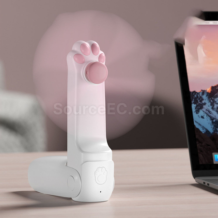 Customization Cat's Paw Mini Fan and Flashlight 2-in-1 Promotional Products