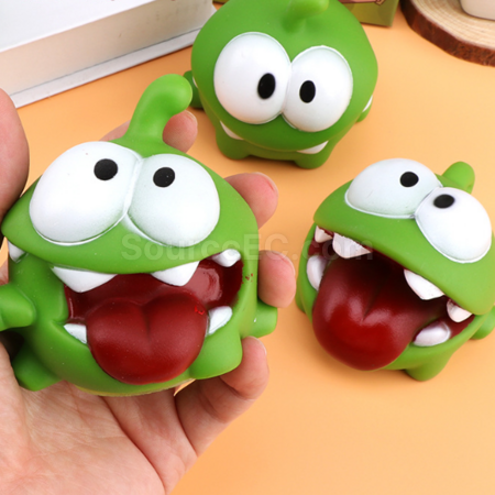Customization Mung Bean Frog Sound-emitting Stress Relief Squishy Toy Promotional Products