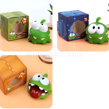 Customization Mung Bean Frog Sound-emitting Stress Relief Squishy Toy Promotional Products