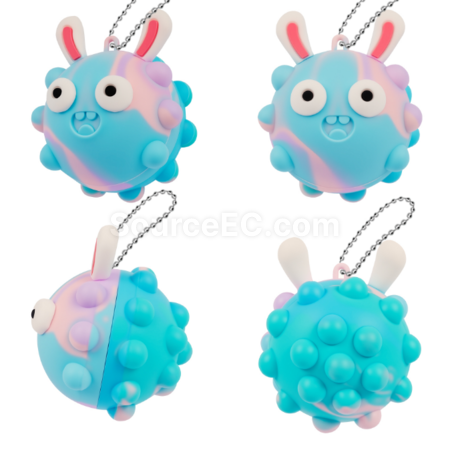 Customization 3D Stereo Silicone Stress Relief Ball Promotional Products