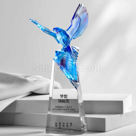 Customization Eagle Crystal Trophy Promotional Products