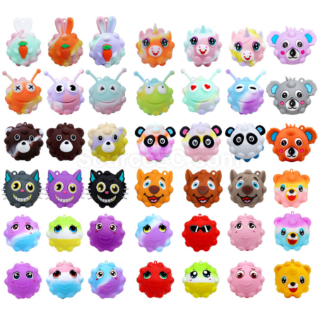 Customization 3D Stereo Silicone Stress Relief Ball Promotional Products