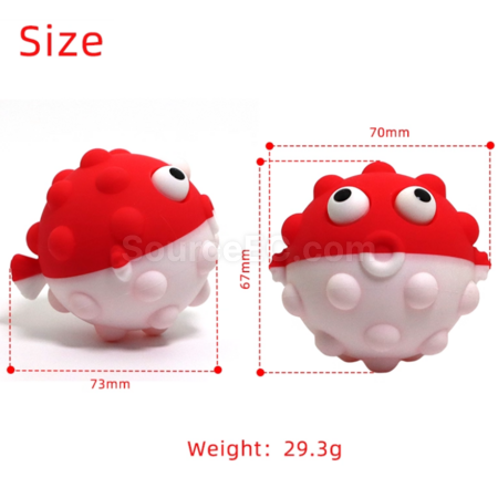 Customization 3D Stereo Bubble Silicone Decompression Squeeze Toy Promotional Products
