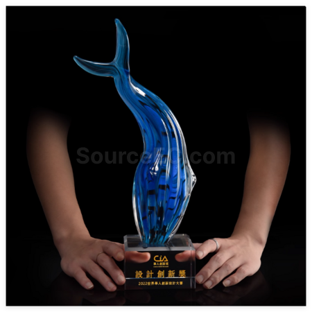 Customization Crystal Whale Award Promotional Products