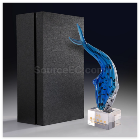 Customization Crystal Whale Award Promotional Products
