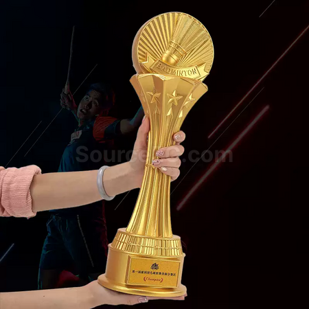 Customization Oversized badminton trophy Promotional Products