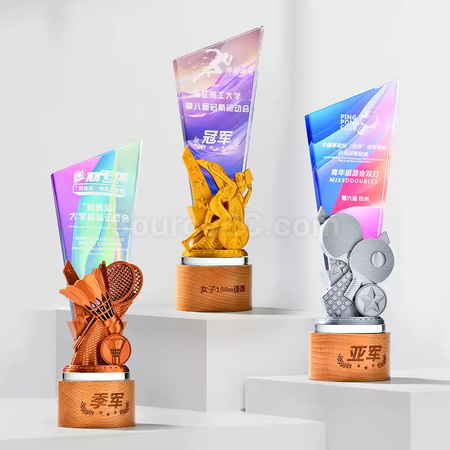 Customization Sport Crystal Trophy Promotional Products