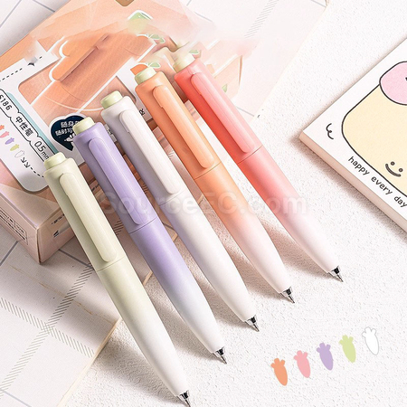 Customization Radish Gradient push-type neutral pen Promotional Products