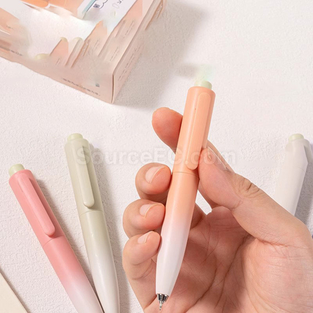 Customization Radish Gradient push-type neutral pen Promotional Products