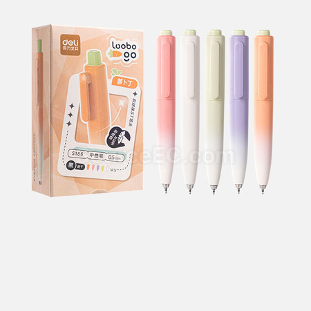 Customization Radish Gradient push-type neutral pen Promotional Products